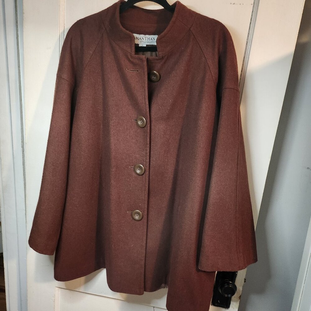 Chocolate Brown Peacoat